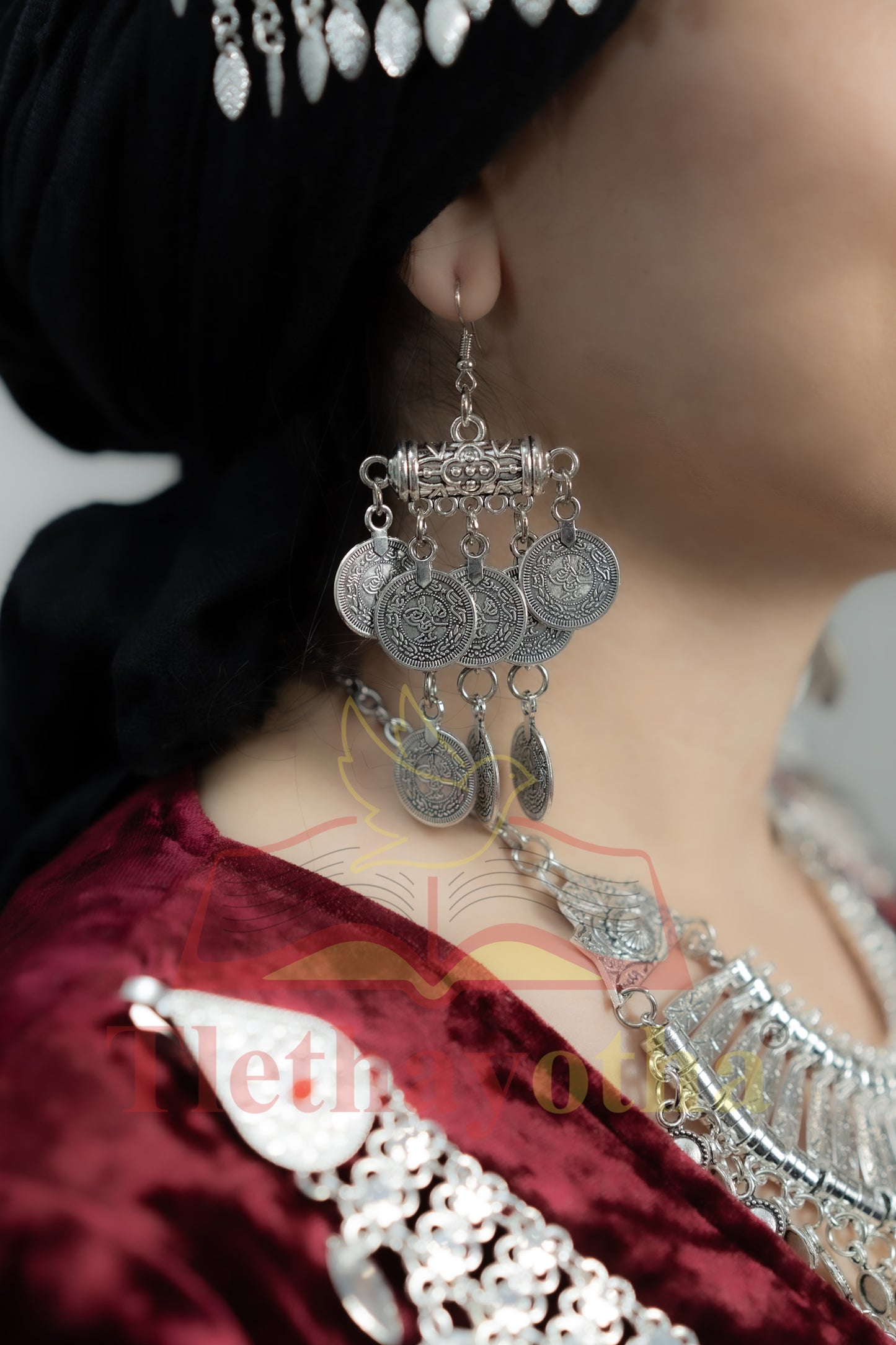 Boho Chandelier Coin Earrings - Gold Drop Earrings - Lustre & Star