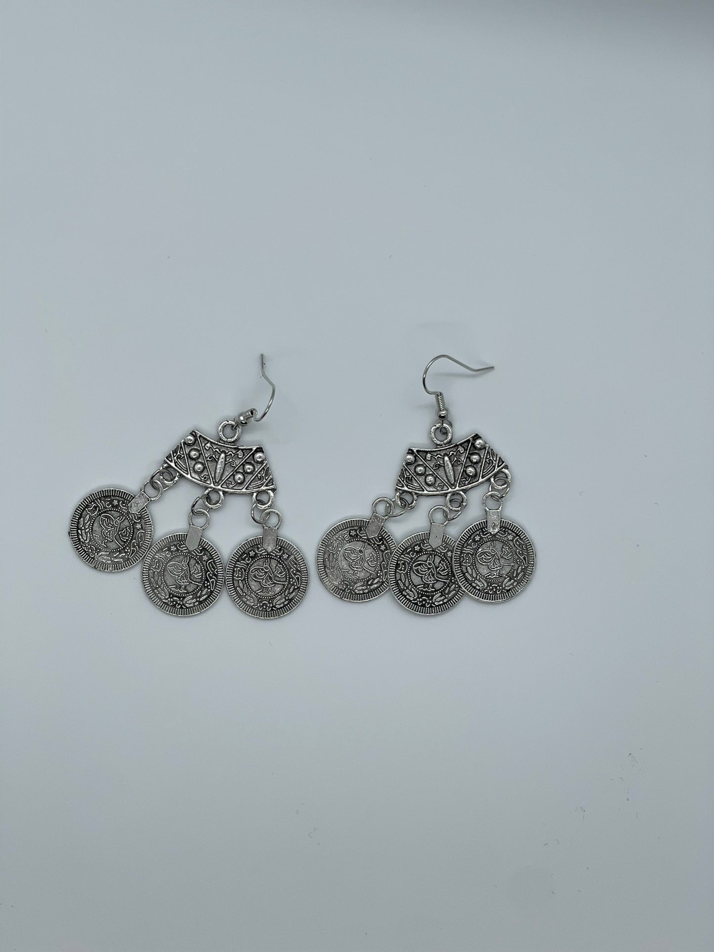 Coin Dangle Earrings | Vintage Coin Earrings | Tlethayotha Bling