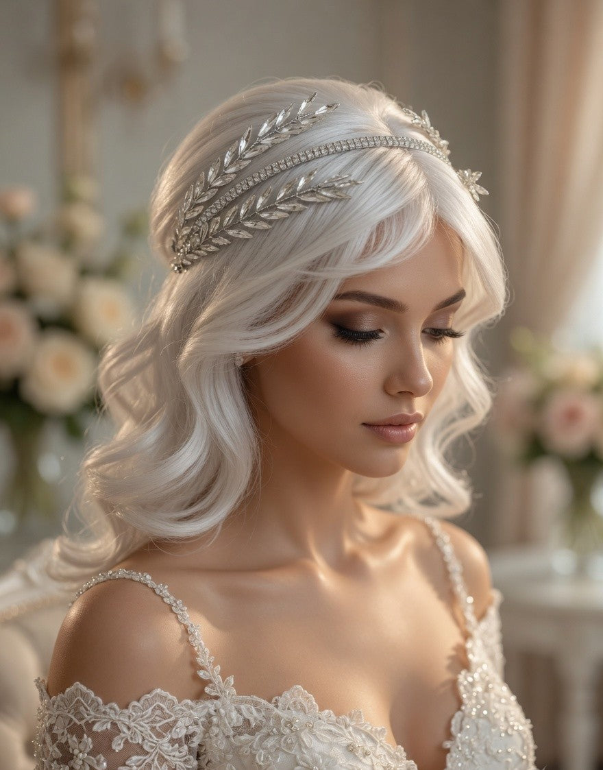 Sienna Bridal Hairpiece - Gold Floral Bridal Hair Accessory - Lustre & Star