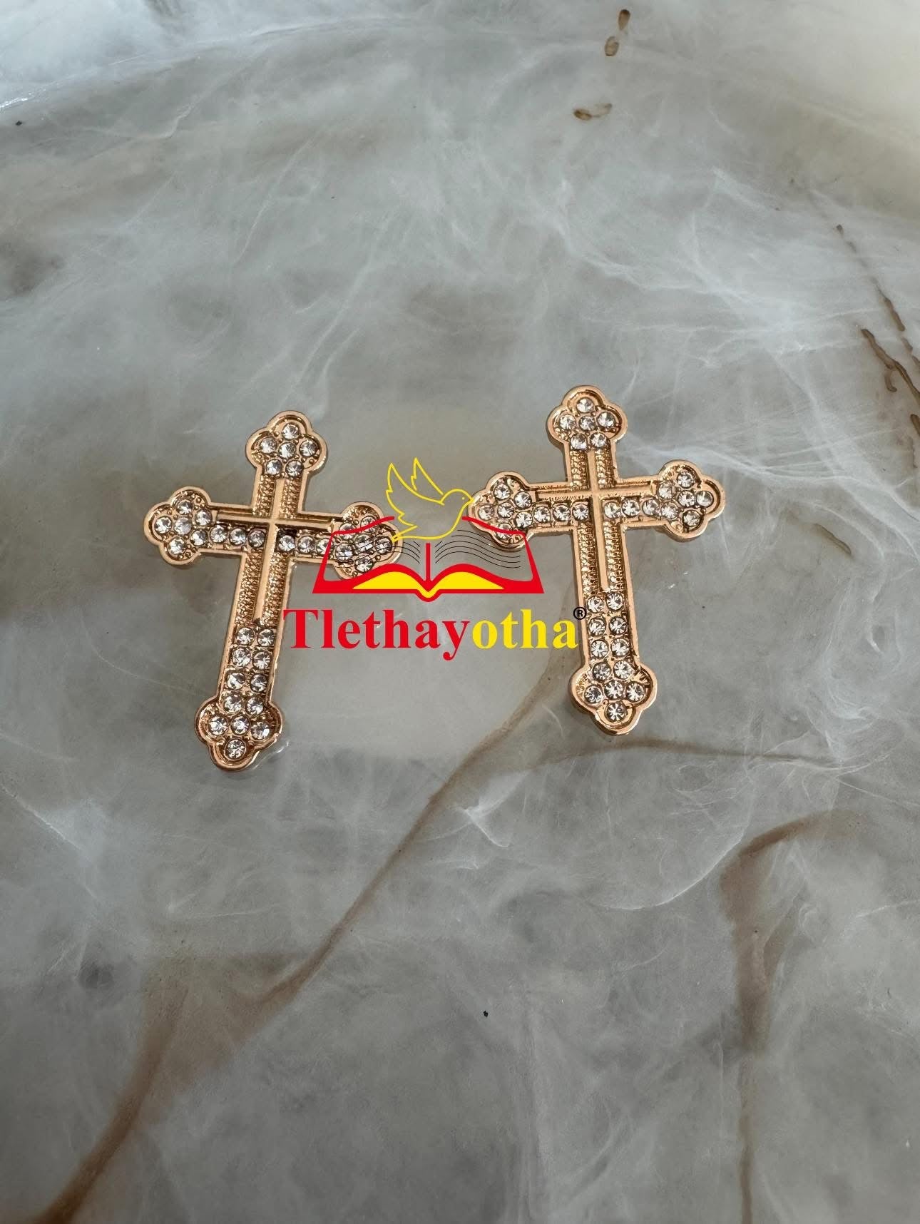 Classic Rhinestone Groom’s Back Cross