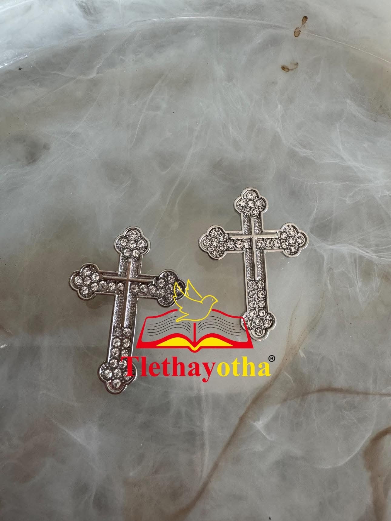 Classic Rhinestone Groom’s Back Cross