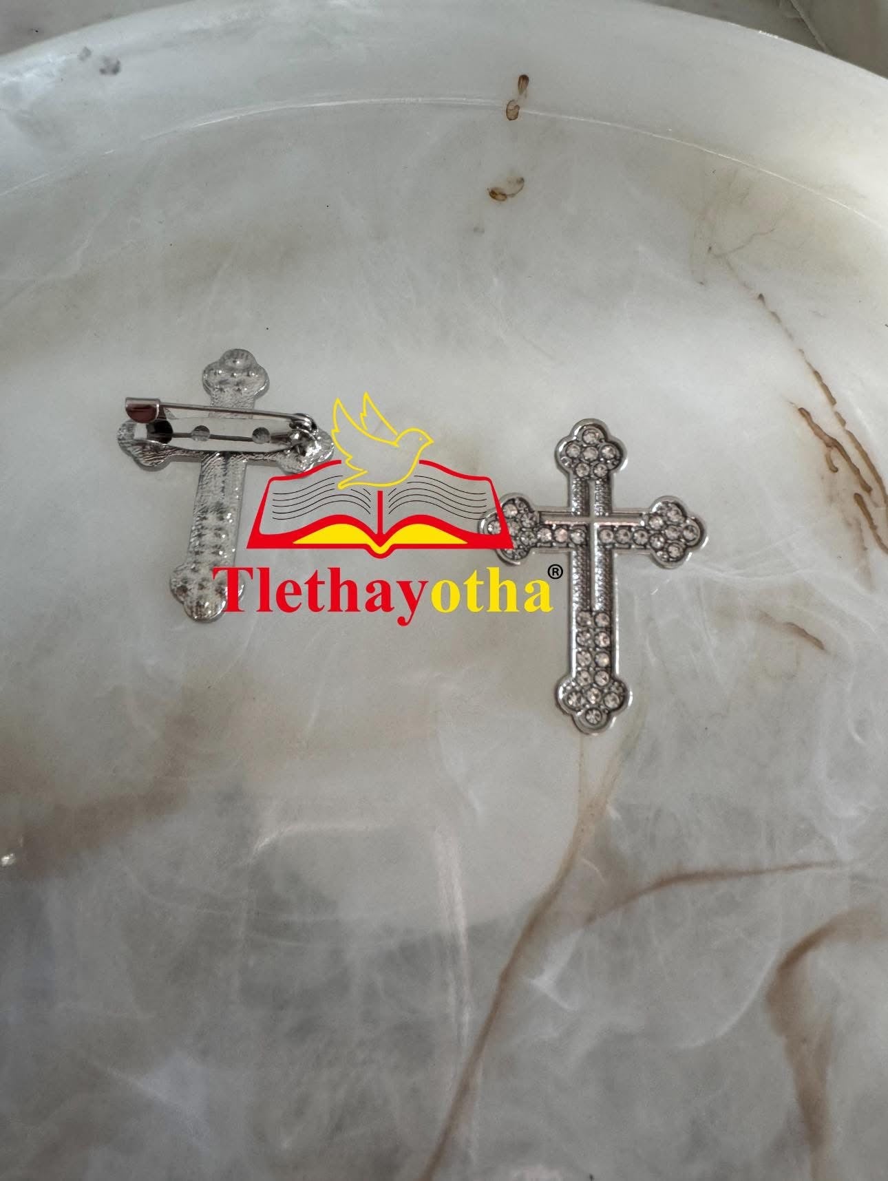 Classic Rhinestone Groom’s Back Cross