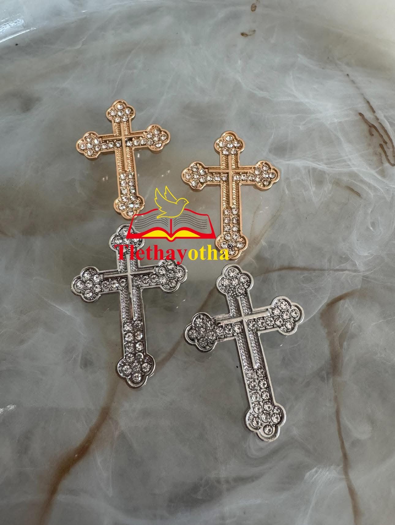 Classic Rhinestone Groom’s Back Cross