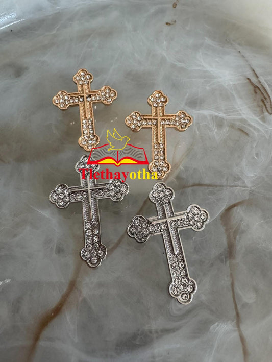 Classic Rhinestone Groom’s Back Cross