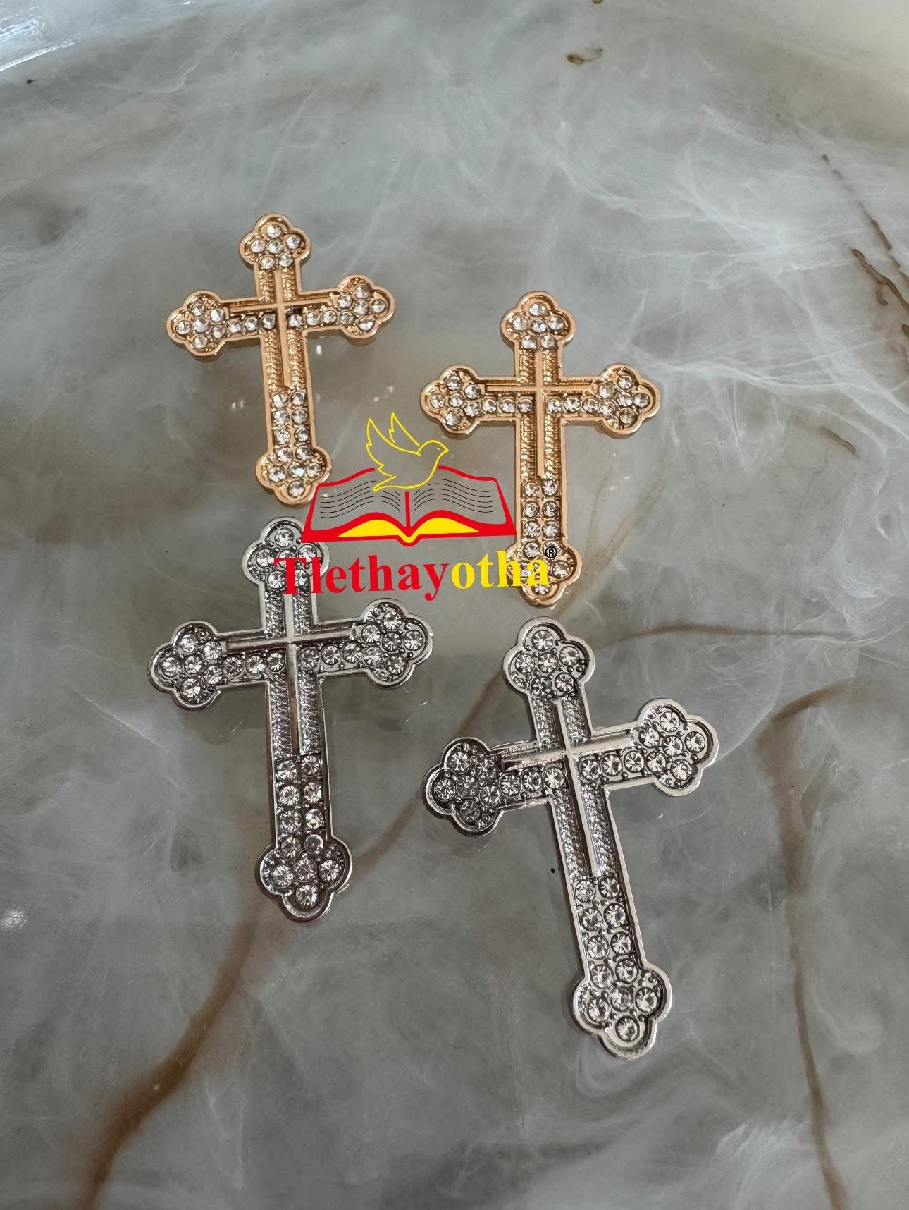 Classic Rhinestone Groom’s Back Cross