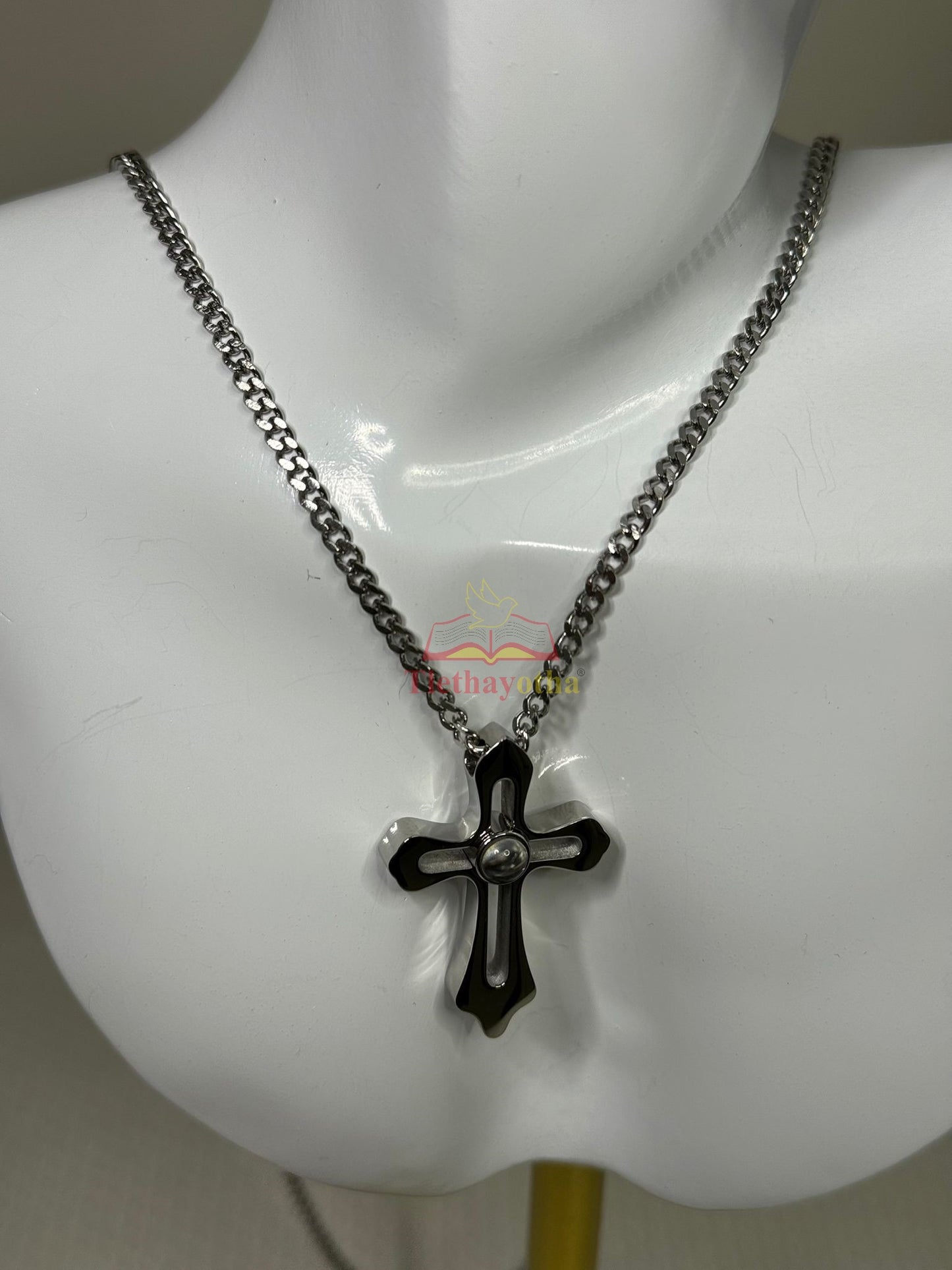 Cross with Projected Prayer