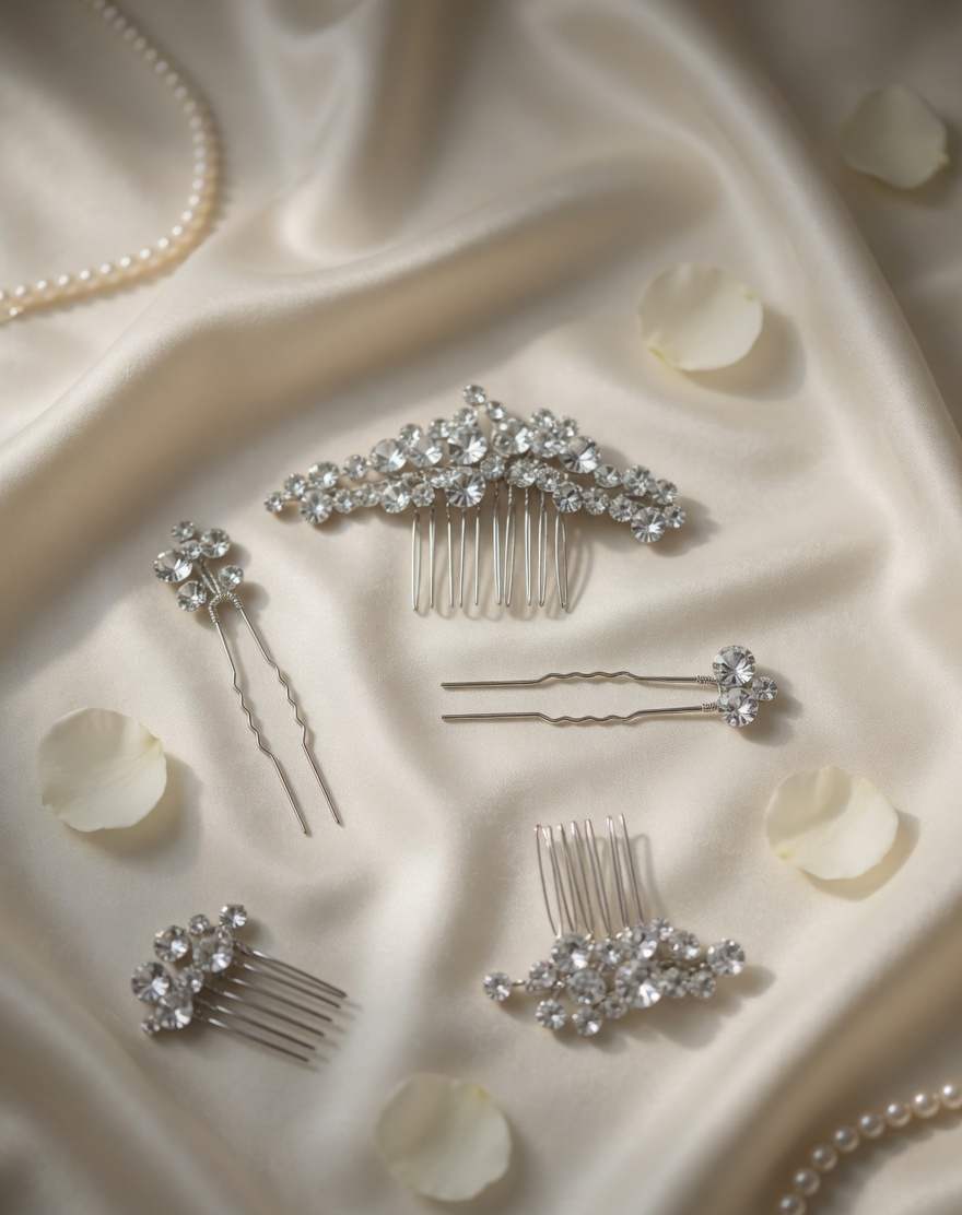 Vela Bridal Hair Comb - Gold Crystal Bridal Hair Comb - Lustre & Star