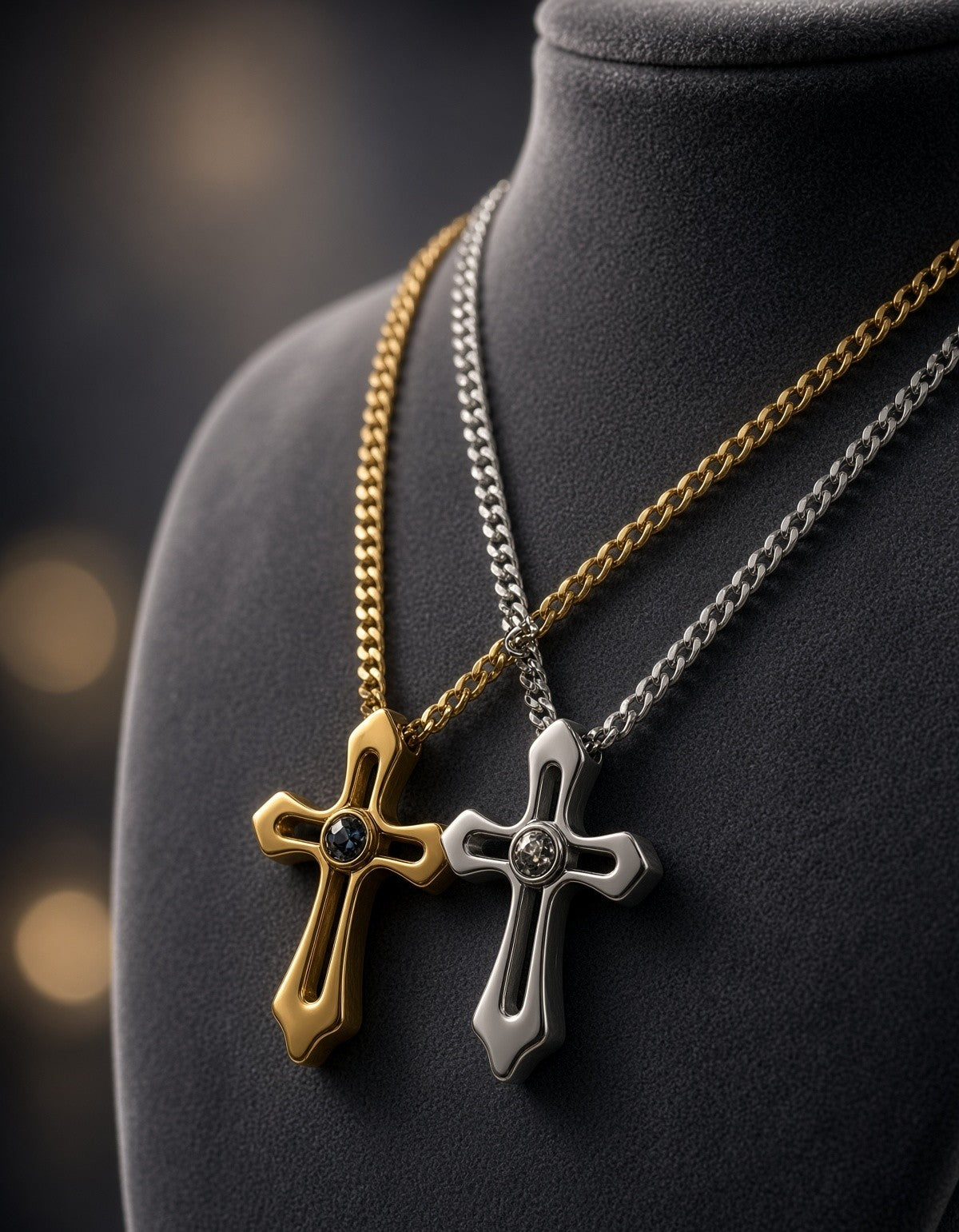 Cross with Projected Prayer