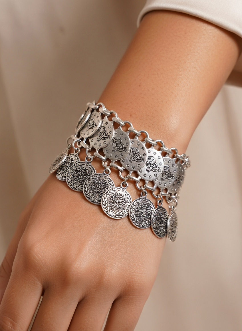 Boho Coin Bracelet - Gold Stainless Steel Bracelet - Lustre & Star