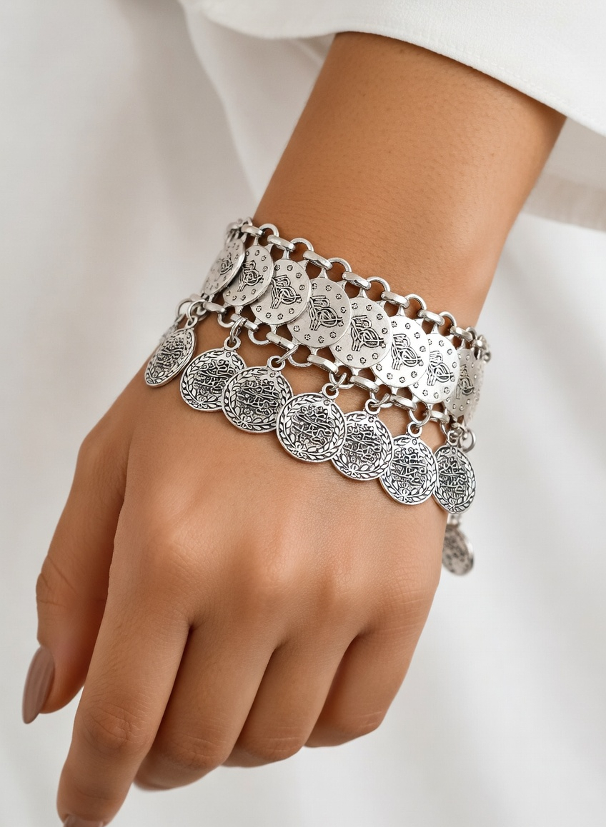 Boho Coin Bracelet - Gold Stainless Steel Bracelet - Lustre & Star