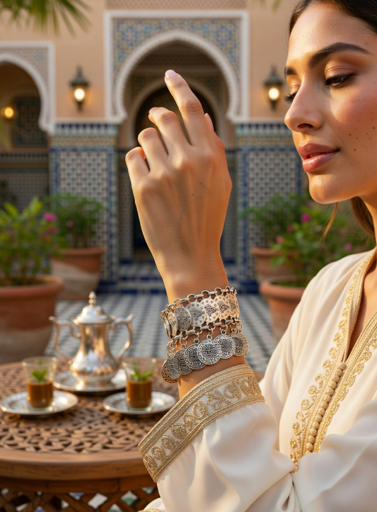 Boho Coin Bracelet - Gold Stainless Steel Bracelet - Lustre & Star