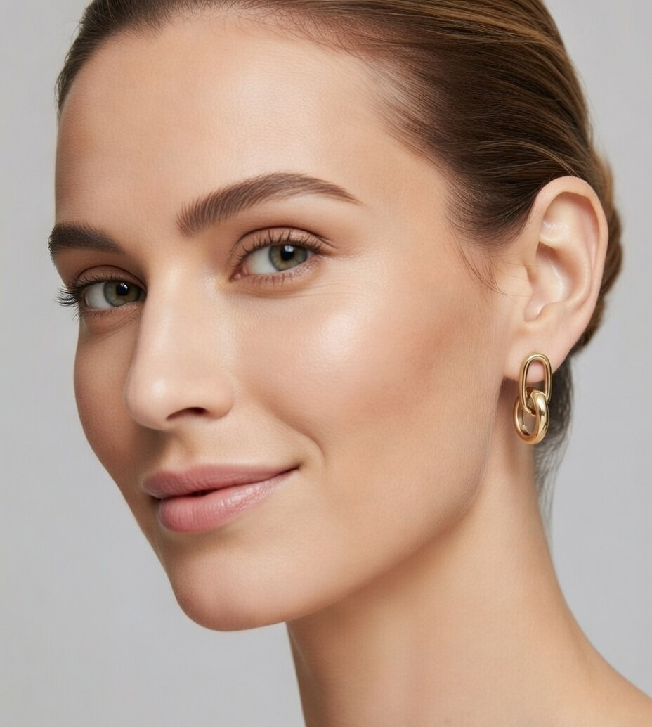 Heirloom Twin Earrings - Gold Stainless Steel Earrings - Lustre & Star