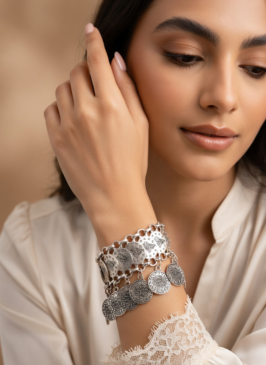 Boho Coin Bracelet - Gold Stainless Steel Bracelet - Lustre & Star