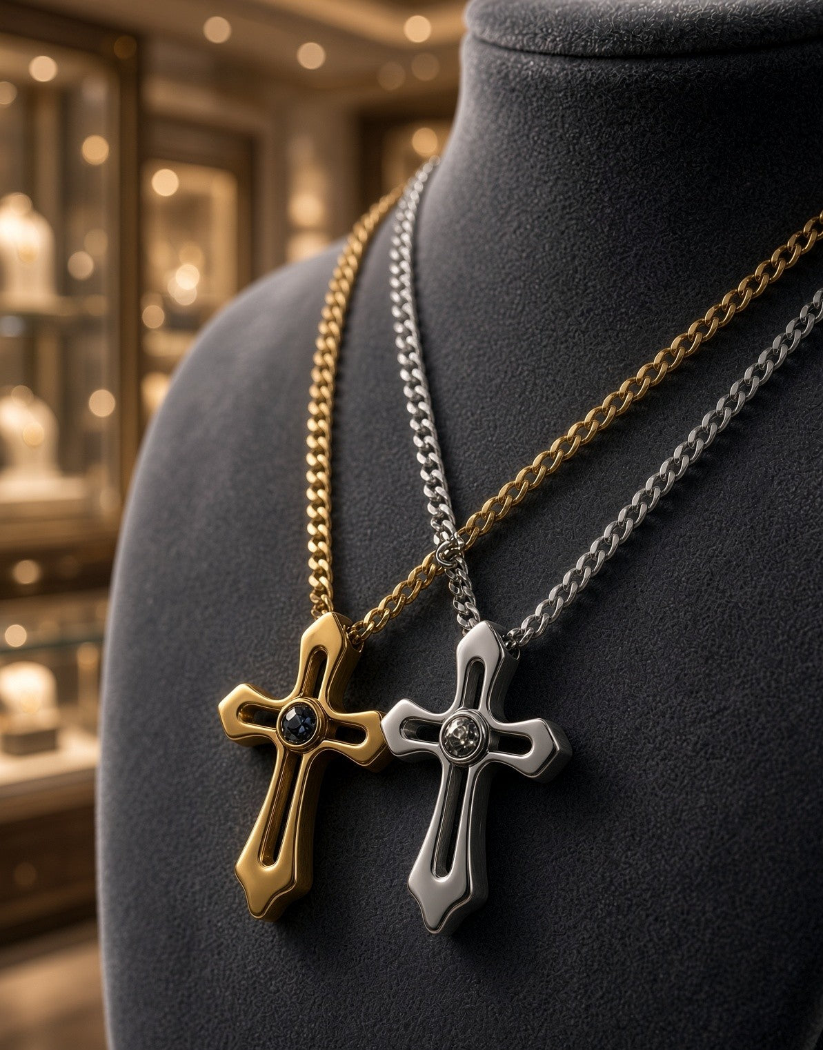 Cross with Projected Prayer