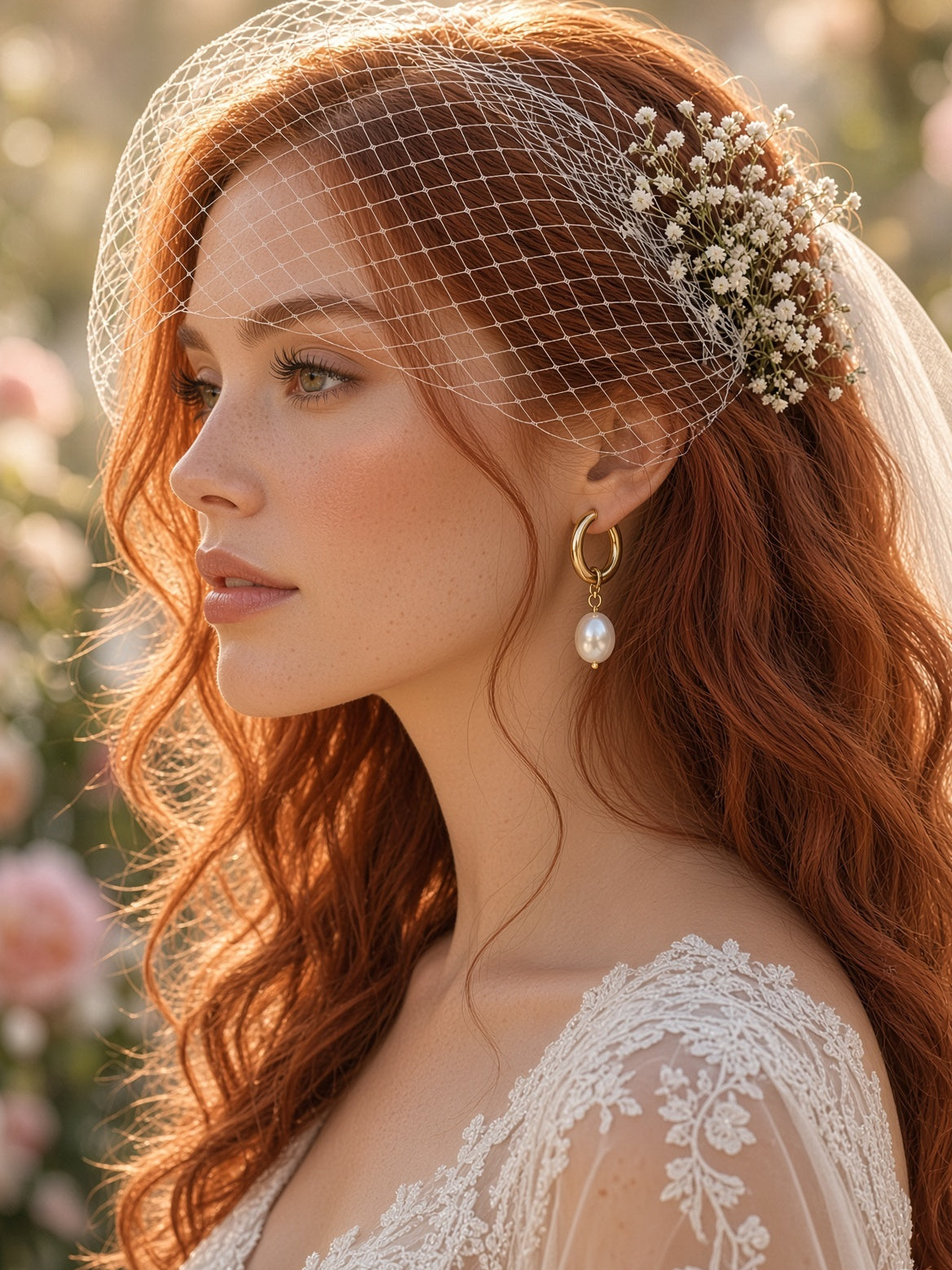 Round Pearl Earrings
