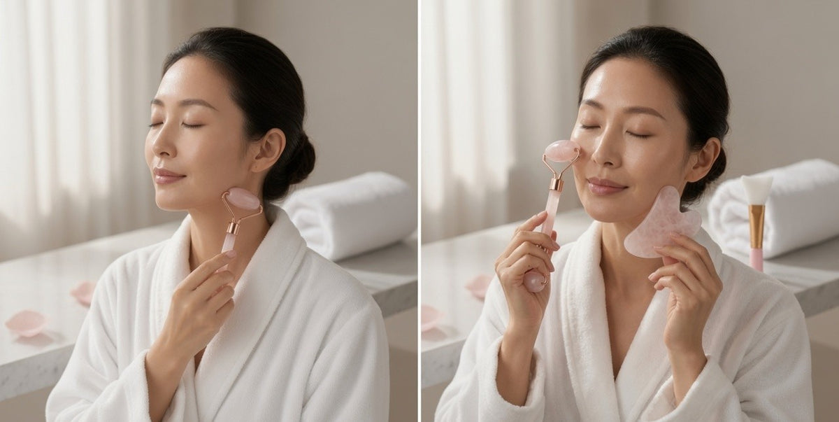 Jade Roller and Gua Sha Set