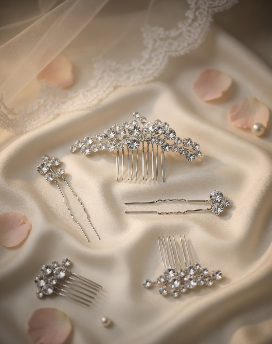 Vela Bridal Hair Comb - Gold Crystal Bridal Hair Comb - Lustre & Star